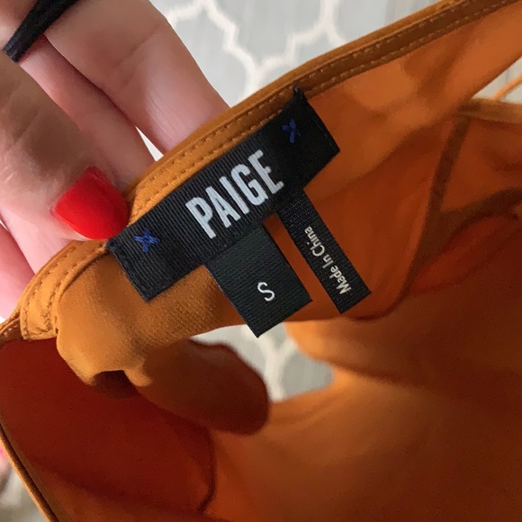 Paige Gold Silk Cicely Cami Sz Sm - Picture 4 of 5